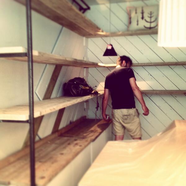 The finishing touches to our store upgrade this morning! Thanks <a href="/fredrigby/">Fred Rigby</a> :)
