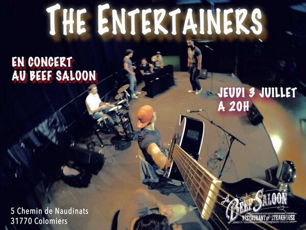 The Entertainers font un concert au Beef Saloon ce jeudi🎹🎸🎤 Venez nombreux 😁 #theentertainers #concert #colomiers