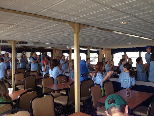 IndSummerCamp's tweet photo. We're having a dance party on a boat! How fun is that? http://t.co/lUvXIhThx1