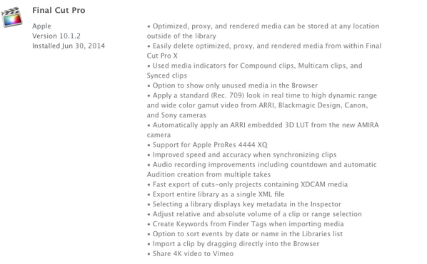 WMFMediaGroup's tweet image. We seeing great updates to our favourite programs. Take a look at the new features of #FCPX So exciting! #filmmaker