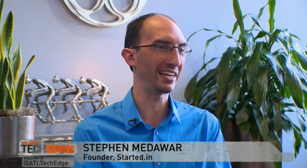 ATLTechEdge's tweet photo. Interested in the latest start up? WATCH our video w/ Started.In founder @Stephenmedawar http://t.co/ZzYLS4eS17 http://t.co/WPzEEgHHkC