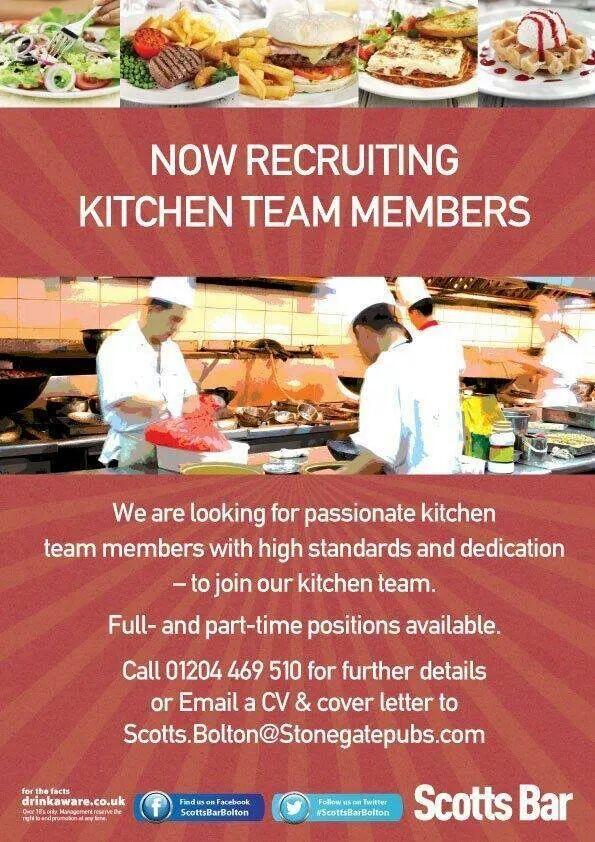 Looking for people with passion, high standards and dedication to join our kitchen team, please contact for details.