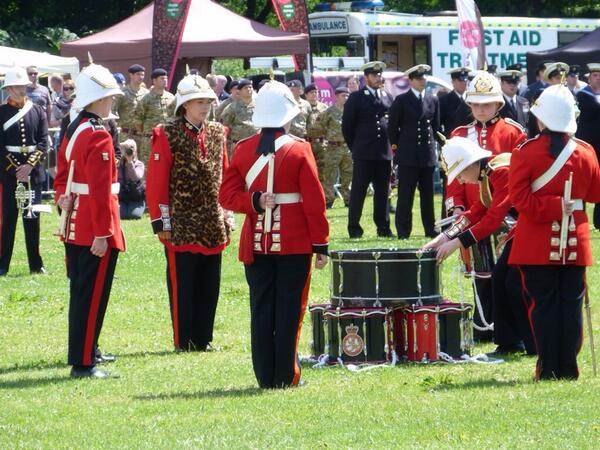 The Drumhead Service. #ArmedForcesDay #Cardiff - whilst the sun came out to say hello for 5 minutes!