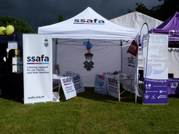 And check it out... Our lovely new tent for 2014!! I spy those pesky rain clouds behind, still a fabulous (wet) day!