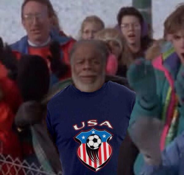 ShooterMcGavin's tweet photo. Even Junior’s Dad from ‘Cool Runnings’ has @ussoccer FEVER BABAY #OneNationOneTeam http://t.co/NZbc4lmmSs