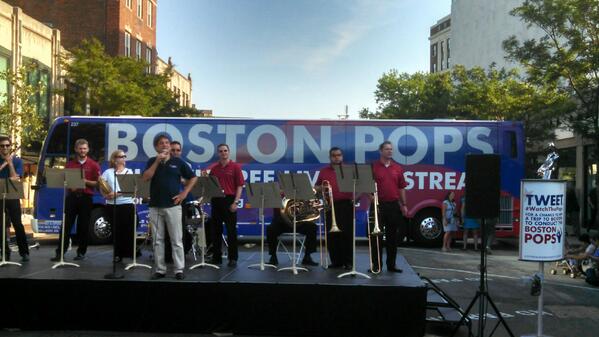 SilverFoxCoach's tweet image. The Boston Pops wrapped our bus for a great tour of Boston and Manhattan with Keith Lockhart as copilot