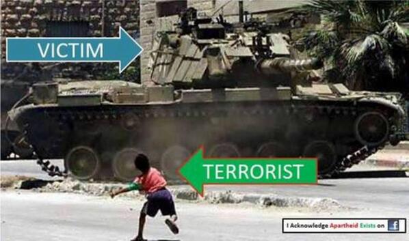 Anticapitalis_'s tweet photo. Así tratan a Israel y Palestina. http://t.co/4Y93O9kJg5