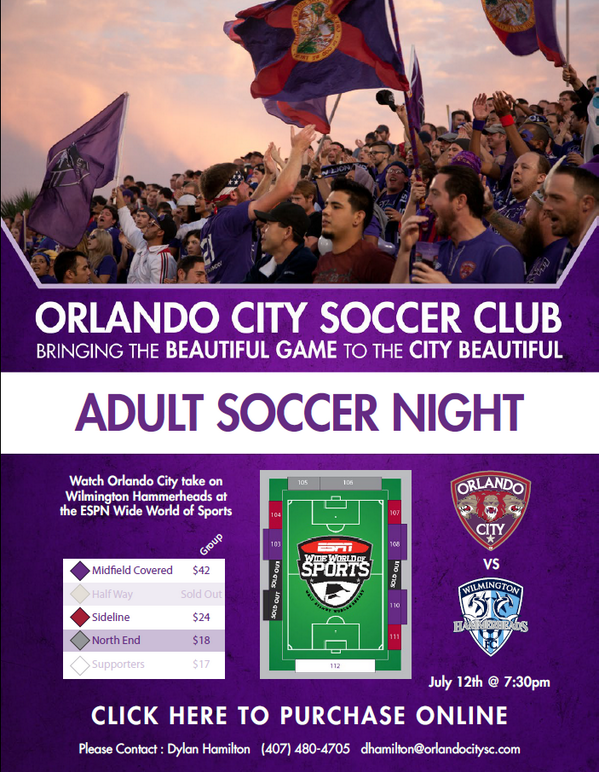 Discounted tickets <a href="/OrlandoCitySC/">Orlando City SC</a> VS Wilmington Hammerheads 7/12  oss.ticketmaster.com/aps/ocsoccer/E…