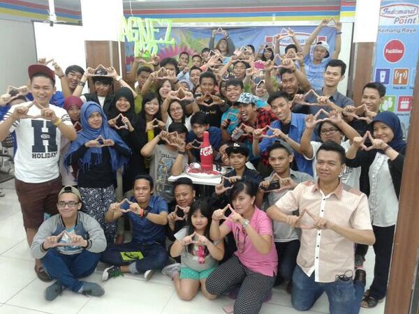 Para NIC menunjukkan cinta mereka pada Agnez/Twitter©