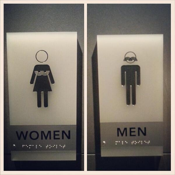 fifi_yin's tweet photo. #Merrywell 's fun #bathroomsigns #branding  #brandrollout #MelbourneCity http://t.co/apU2AwIjjO