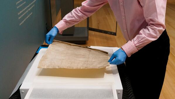 mfaboston's tweet image. The #MagnaCarta has been installed! Exhibit opens today. bit.ly/1gXL8ZF #boston