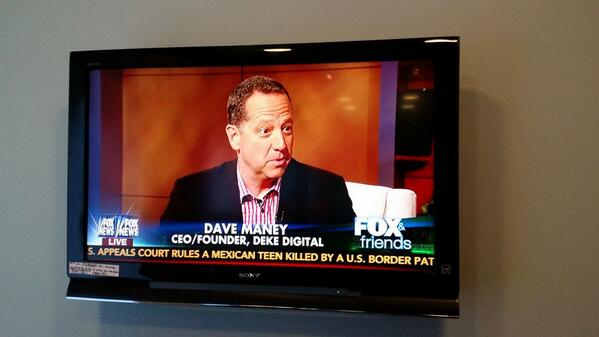 davemaney's tweet image. This morning on @foxandfriends w/Elizabeth Hasselbeck on the #FacebookStudy  #socialmedia #digitalmarketing