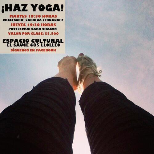 espaciocultural's tweet photo. Quieres sentirte bien HAZ #YOGA hoy mar 19:30 con Sabrina Fernandez  jue 19:30 con Sara Chacón  SALA CALEFACCIONADA http://t.co/epTYXxsjXc
