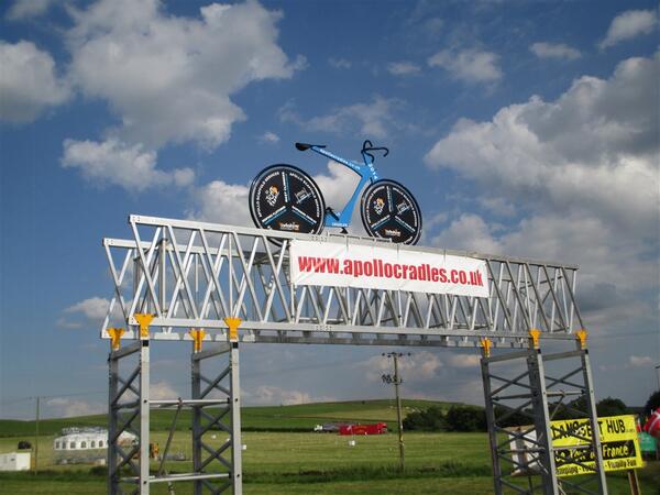 apollo_cradles's tweet photo. More photos of the Apollo bike at Flouch roundabout @letourcamping, right on the @letouryorkshire route this Sunday. http://t.co/Ppq5GSaOHK