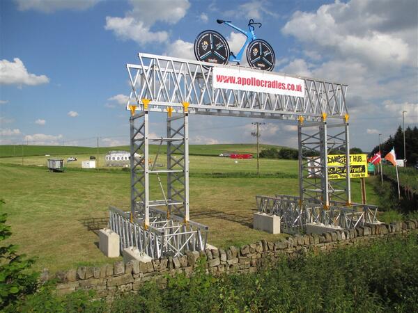 apollo_cradles's tweet photo. More photos of the Apollo bike at Flouch roundabout @letourcamping, right on the @letouryorkshire route this Sunday. http://t.co/Ppq5GSaOHK