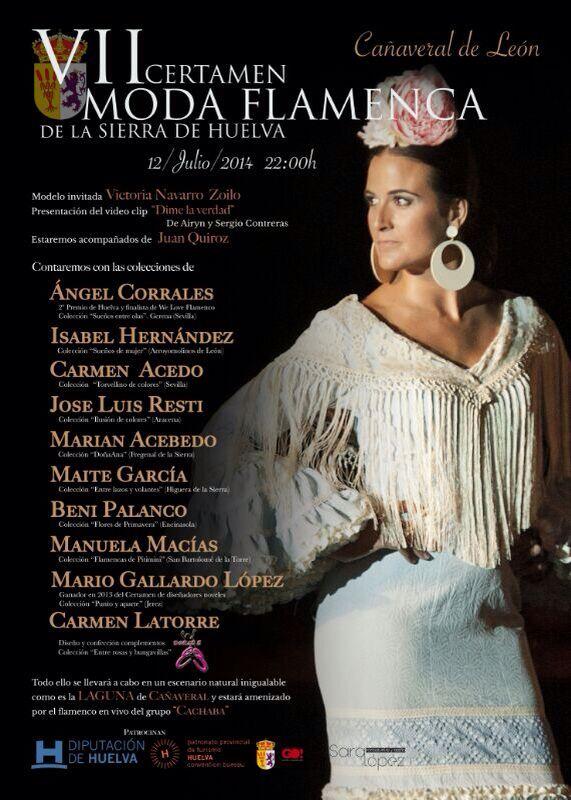 Saloru91's tweet photo. VII Certamen de moda flamenca en #CañaveralDeLeon #CertamenDeModaFlamenca #SierraDeHuelva #Huelva #Airyn #JuanQuiroz http://t.co/QDyiYIxFS0
