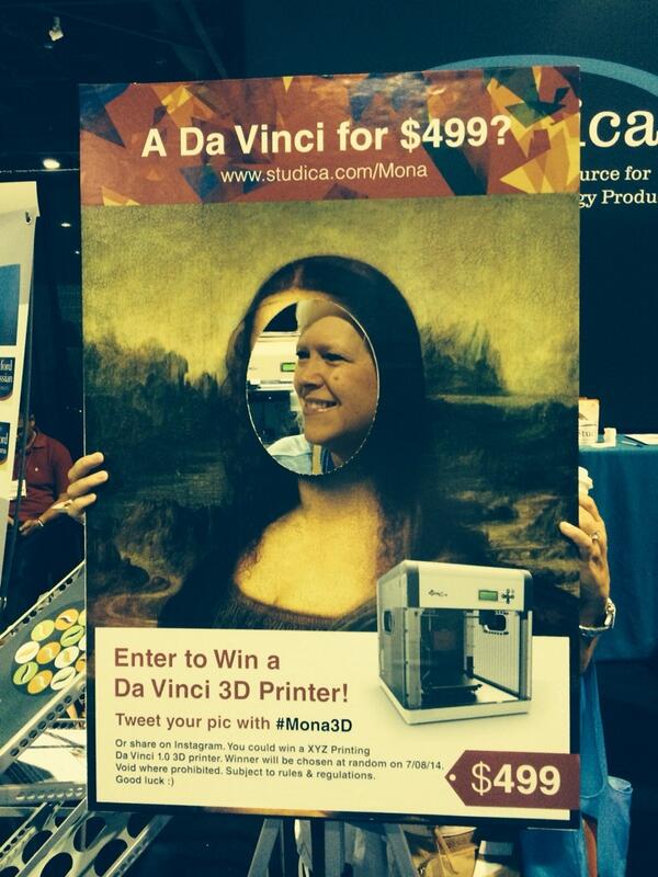 mrswgilliland's tweet image. I want to win a Da Vinci 3 D Printer !#Mona3D