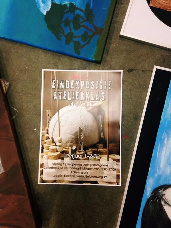 Jonge talenten exposeren op 4-5-6 juli in #Electron Breda. Atelierklas leerjaar 1, 2 en 3 van Markenhage