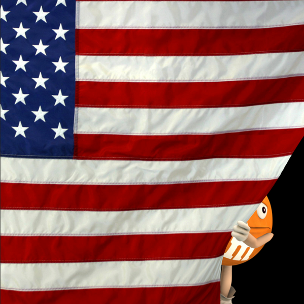 mmsyellow's tweet photo. #AreYouReady? Orange is ready to cheer on the #USMNT and avoid being eaten during the match. http://t.co/Kff4WTL8Wo