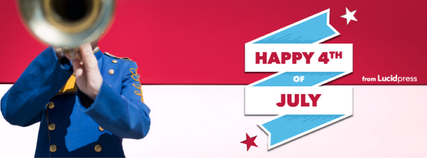 LucidSoftware's tweet image. Day 2 of our #4thofJuly countdown: How to make a patriotic FB cover photo with #Lucidpress: bit.ly/V8VvVM