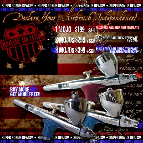 LearnAirbrush's tweet photo. Declare your Airbrush Independence!! 100% Made in USA precision. #mikelearn #airbrush SALE!! http://t.co/hqIGOeUUlB http://t.co/VlcQcwiFIV