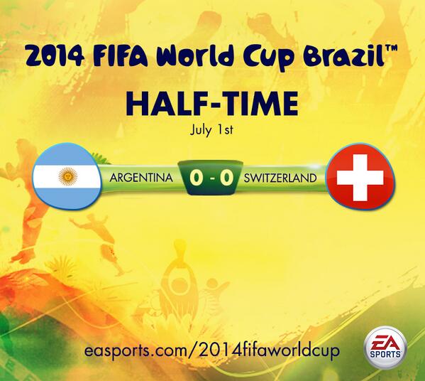 HT 0-0 A game looking for some magic - who will provide it? #WorldCup #ARG #SUI
