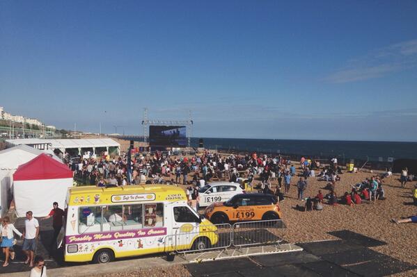 themeatwagonuk's tweet photo. We're past the half way point down here @BrightonsScreen. We'll be serving our tempting treats until July 13th. http://t.co/BJbNJsedu6