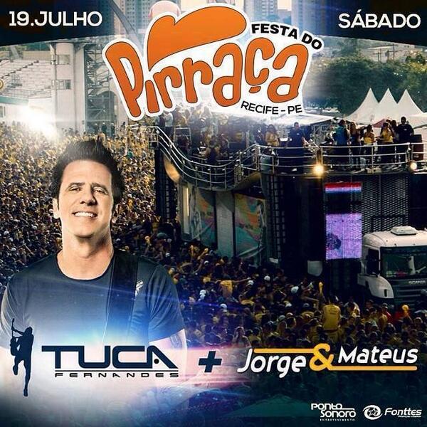 PSonoro's tweet photo. Começou julho, e a festa do Pirraça já tá chegando!

19 de julho tem a Festa do Pirraça Recife com @tucafernandes... http://t.co/0ksgxuQNtf