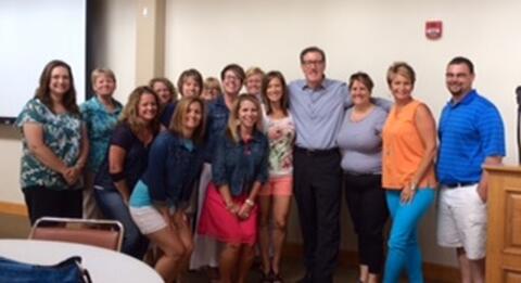 Triad teachers spend time will Kelly Gallagher today!