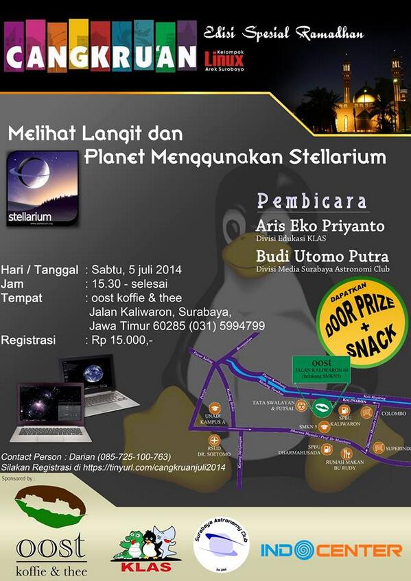 ikutan yuuuk cc <a href="/blankonsby/">BlankOn Surabaya</a> <a href="/BlankOnLinux/">BlankOn</a> 
Silakan registrasi di tinyurl.com/cangkruanjuli2…