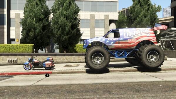 DecepticonsLS's tweet photo. #IndependenceDaySpecial #GTAV #GTAOnline #TheLiberator http://t.co/mpLilTkPRq