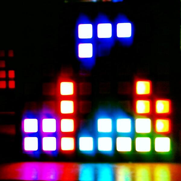 #Tetris in the #L8smartlight #gadget #cool #game #smartlight #80s #retro #iphone #android #light #startup #developers