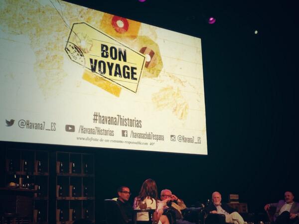 Disfrutando del periodismo de viajes con grandes profesionales en <a href="/Havana7_ES/">Havana Club 7 España</a> #havana7historias <a href="/TeatroCalderonM/">Teatro Calderón</a>
