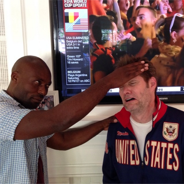 heroes's tweet photo. HRG was so upset about the loss that The Haitian had to come erase his memory. #HeroesReborn #WorldCup http://t.co/JYUjBHN59c