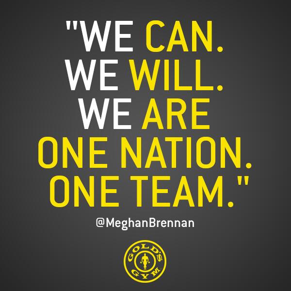 GoldsGym's tweet photo. Sending our strength for today’s match! #AreYouReady #OneNationOneTeam http://t.co/s46pGP505w
