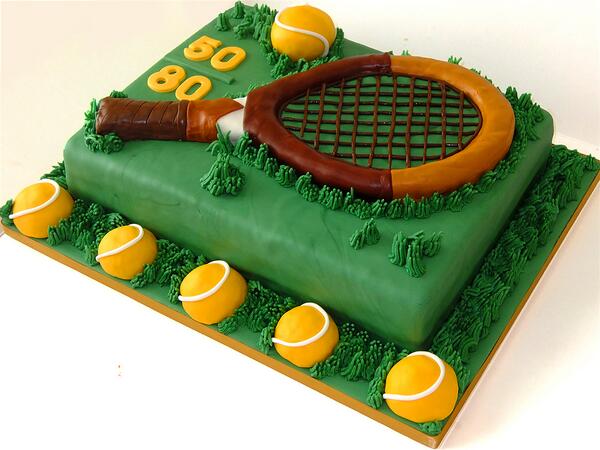 Beckyscreativebakes On Twitter My Latest Creation A Traditional Tennis Themed Birthday Cake Great Timing With Wimbledon Currently In Full Swing Http T Co Ztz0lia83j