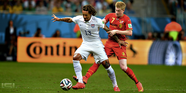 USMNT's tweet photo. .@Jermainejunior holding possession for the #USMNT. http://t.co/iyzd9QxFd6