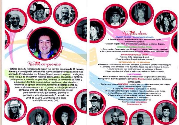 Festeros como tu. No te olvides de votar el jueves 3 de julio.