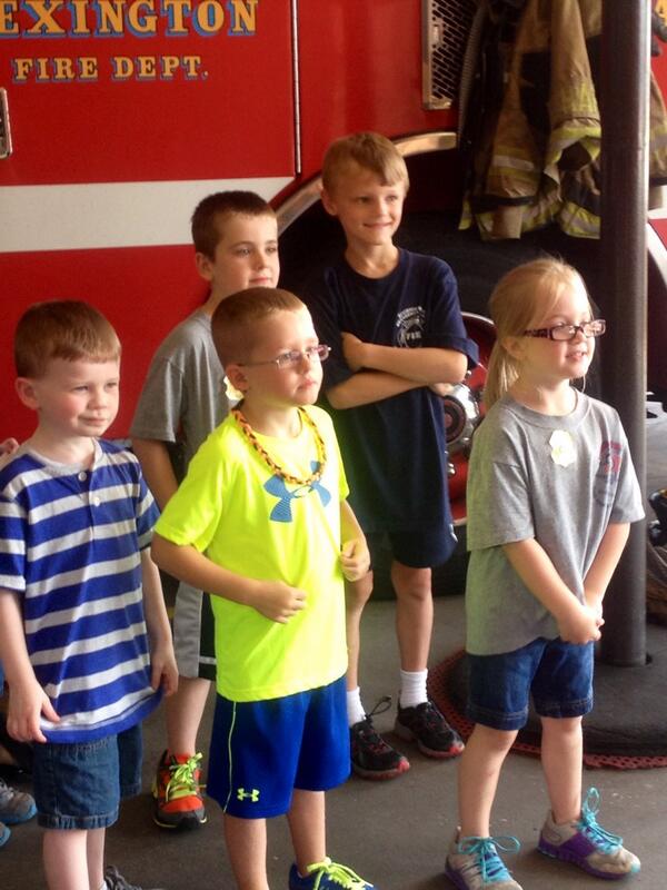 KYTW911's tweet image. Couple of hrs Lex Fire Station #1 taping PSA "Never leave a child alone in a vehicle" w/@LFDPIO #NotEvenForAMinute