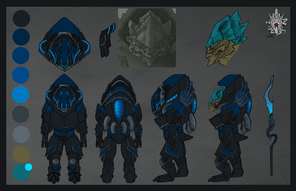 The Scorn suit as done by #joshsmith from Jim Henson's Creature Shop on Scifi.