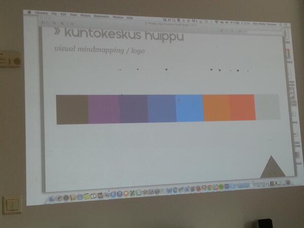 AirHannu's tweet image. Tänään säädettiin visuaalisen ilmeen värimaailmaa. Logon synnytyspoltot ovat jo käynnissä. #huippu #isoH