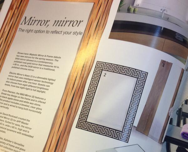 See our popular Spa Crystal Mirror featured in the latest edition Hotel Business Design Magazine!