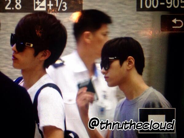 thruthecloud's tweet photo. [PREVIEW] 140702 인천 입국 #성열 #명수 #인피니트 Rest well :) http://t.co/ZbsMXe36eM