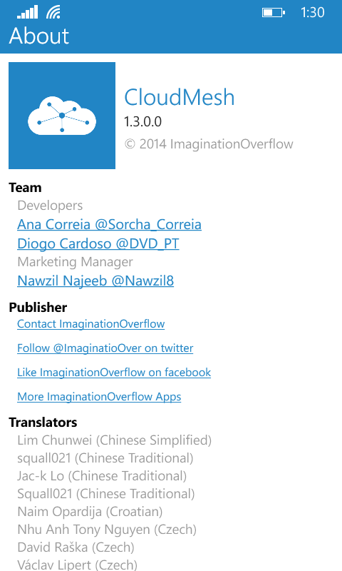 CloudMeshApp's tweet image. #CloudMesh is updated to v1.3 with new Sync feature, new languages, UI improvements and performance enhancements.