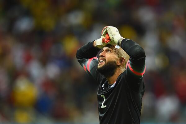 NBCSports's tweet photo. FULL TIME: Belgium 2, USA 1 after extra time. #USMNT eliminated from #WorldCup. Belgium to the quarterfinals. http://t.co/EzTgzimNpt