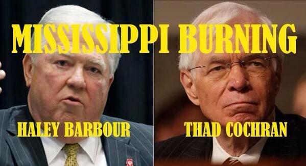 Haley Barbour behind racist anti-Tea Party Cochran Ads (Video)