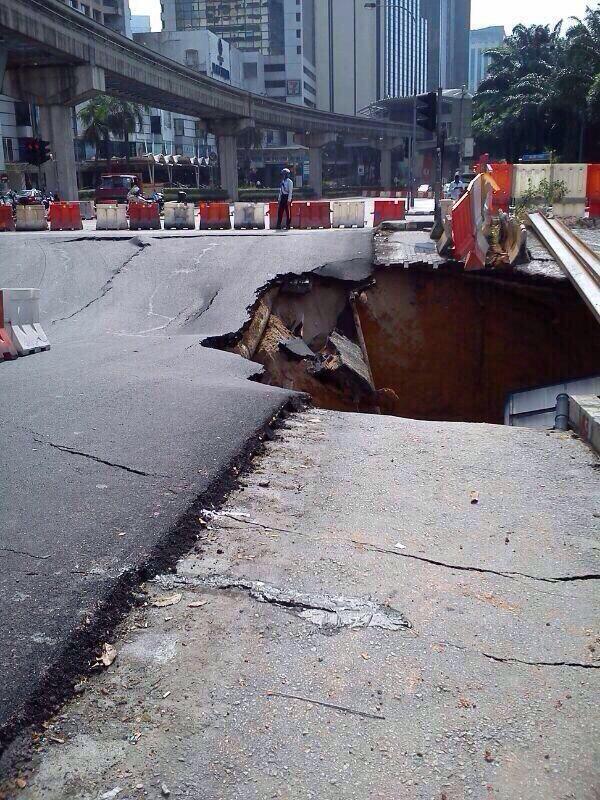  Kejadian Terowong Mendap Di Jalan Imbi