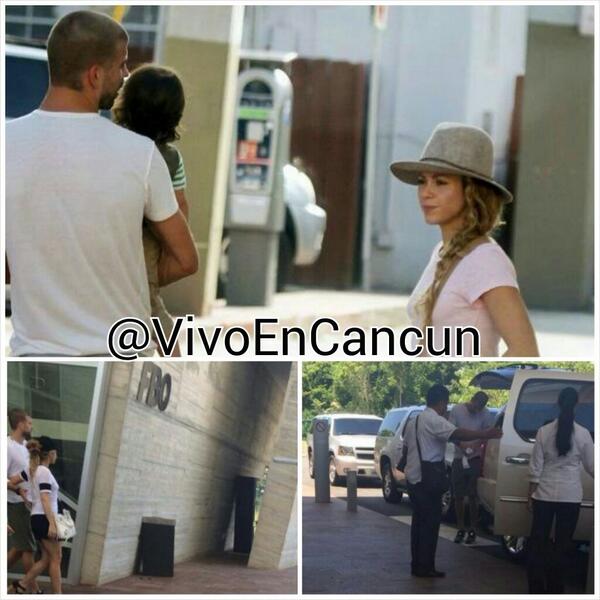 VivoEnCancun's tweet image. Vacacionan en Cancun @shakira y @3gerardpique,  gracias a @Robertito_Bravo por las fotos