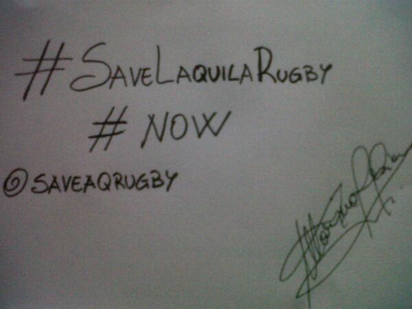 #savelaquilarugby <a href="/saveaqrugby/">savelaquilarugby</a> #now #rugby Stay strong!