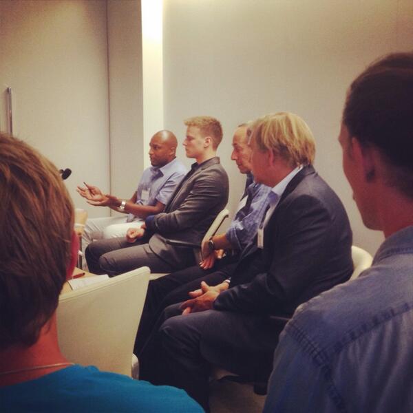 SACCSFSV's tweet photo. Excellent comments from the panel 
@mostgold @klgates @marlonCNichols and Kyle! #SWEPITCH @siliconvikings @SVForum http://t.co/kNHPhwnNaG